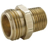 Male Hose to Male Pipe - Connector - Brass Garden Hose Fittings